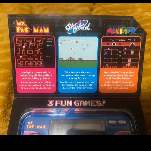 My Arcade Pocket Player Handheld Game Console with 3 Built In Games. New in box! - Picture 4 of 4